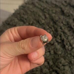 Silver Pandora Dog Charm